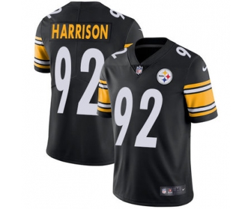 Size XXXXL Nike Pittsburgh Steelers #92 James Harrison Black Team Color Men's Stitched NFL Vapor Untouchable Limited Jersey