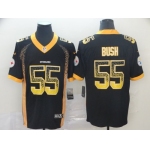 Size XXXXL Nike Steelers 55 Devin Bush Navy Drift Fashion Limited Jersey