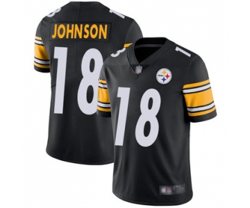 Steelers #18 Diontae Johnson Black Team Color Men's Stitched Football Vapor Untouchable Limited Jersey
