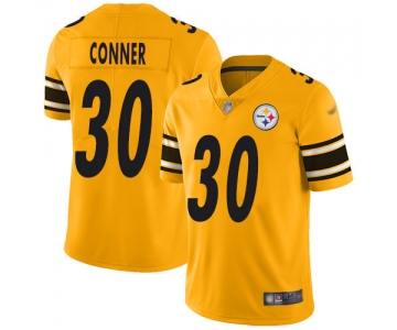 Steelers #30 James Conner Gold Men's Stitched Football Limited Inverted Legend Jersey