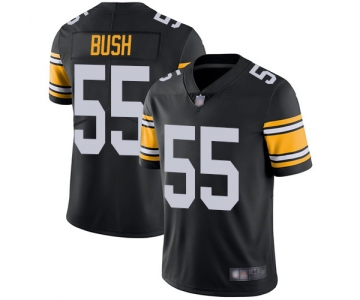 Steelers #55 Devin Bush Black Alternate Men's Stitched Football Vapor Untouchable Limited Jersey