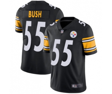 Steelers #55 Devin Bush Black Team Color Men's Stitched Football Vapor Untouchable Limited Jersey