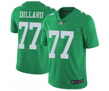 Eagles #77 Andre Dillard Green Men's Stitched Football Limited Rush Jersey