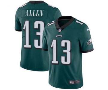 Men's Philadelphia Eagles #13 Devon Allen Green Vapor Untouchable Limited Stitched Jersey