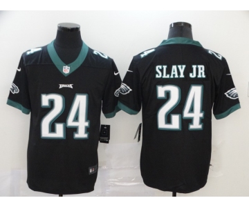 Men's Philadelphia Eagles #24 Darius Slay Jr Black Vapor Untouchable Stitched NFL Nike Limited Jersey