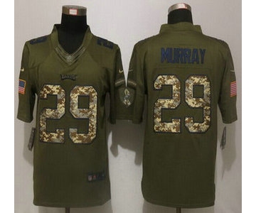 Men's Philadelphia Eagles #29 DeMarco Murray Green Salute to Service 2015 NFL Nike Limited Jersey