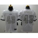 Men's Philadelphia Eagles #43 Darren Sproles White Platinum NFL Nike Limited Jersey