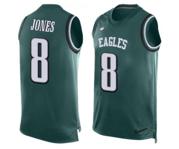 Men's Philadelphia Eagles #8 Donnie Jones Midnight Green Hot Pressing Player Name & Number Nike NFL Tank Top Jersey