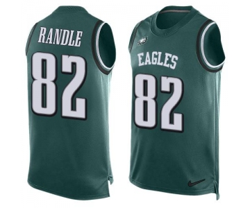 Men's Philadelphia Eagles #82 Rueben Randle Midnight Green Hot Pressing Player Name & Number Nike NFL Tank Top Jersey