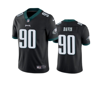 Men's Philadelphia Eagles #90 Jordan Davis Black Vapor Untouchable Limited Stitched Jersey