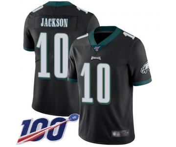 Nike Eagles #10 DeSean Jackson Black Alternate Men's Stitched NFL 100th Season Vapor Limited Jersey