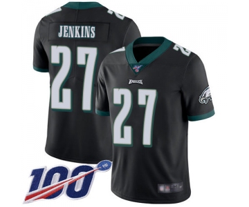Nike Eagles #27 Malcolm Jenkins Black Alternate Men's Stitched NFL 100th Season Vapor Limited Jersey