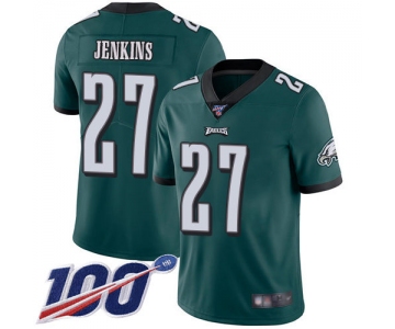 Nike Eagles #27 Malcolm Jenkins Midnight Green Team Color Men's Stitched NFL 100th Season Vapor Limited Jersey