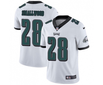 Nike Eagles 28 Wendell Smallwood White Men's Stitched NFL Vapor Untouchable Limited Jersey