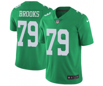 Nike Eagles #79 Brandon Brooks Green Men's Stitched NFL Limited Rush Jersey