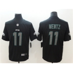 Nike Philadelphia Eagles #11 Carson Wentz Black Impact Limited Jersey