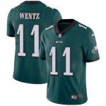 Nike Philadelphia Eagles #11 Carson Wentz Midnight Green Team Color Men's Stitched NFL Vapor Untouchable Limited Jersey