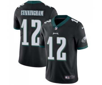 Nike Philadelphia Eagles #12 Randall Cunningham Black Alternate Men's Stitched NFL Vapor Untouchable Limited Jersey