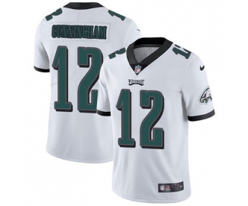 Nike Philadelphia Eagles #12 Randall Cunningham White Men's Stitched NFL Vapor Untouchable Limited Jersey