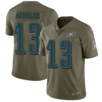 Nike Philadelphia Eagles #13 Nelson Agholor Olive Men's Stitched NFL Limited 2017 Salute To Service Jersey