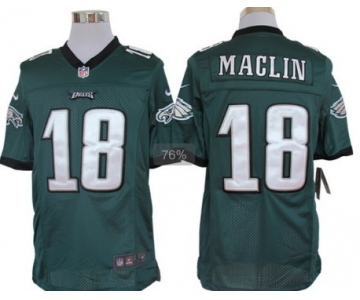 Nike Philadelphia Eagles #18 Jeremy Maclin Dark Green Limited Jersey