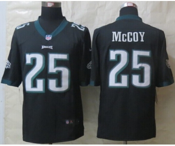 Nike Philadelphia Eagles #25 LeSean McCoy Black Limited Jersey