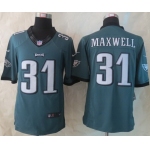 Nike Philadelphia Eagles #31 Byron Maxwell Dark Green Limited Jersey