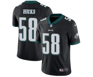 Nike Philadelphia Eagles #58 Jordan Hicks Black Alternate Men's Stitched NFL Vapor Untouchable Limited Jersey