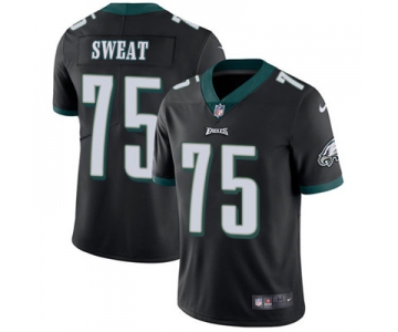 Nike Philadelphia Eagles #75 Josh Sweat Black Alternate Men's Stitched NFL Vapor Untouchable Limited Jersey