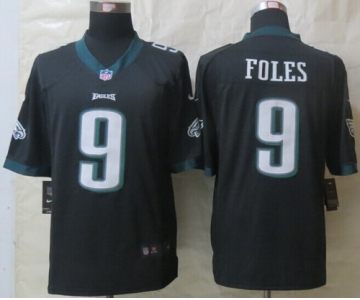 Nike Philadelphia Eagles #9 Nick Foles Black Limited Jersey