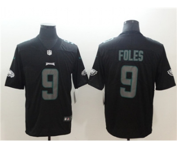Nike Philadelphia Eagles #9 Nick Foles Black Vapor Impact Limited Jersey
