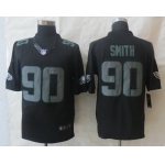 Nike Philadelphia Eagles #90 Marcus Smith Black Impact Limited Jersey