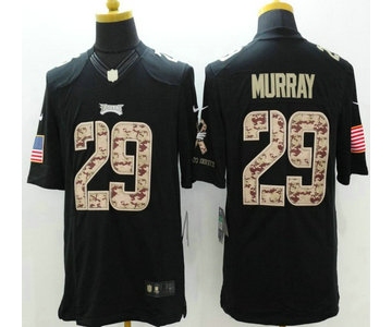 Philadelphia Eagles #29 DeMarco Murray Nike Salute to Service Nike Black Limited Jersey