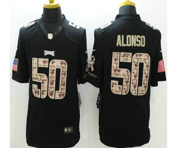 Philadelphia Eagles #50 Kiko Alonso Nike Salute to Service Nike Black Limited Jersey