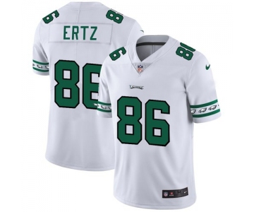 Philadelphia Eagles #86 Zach Ertz Nike White Team Logo Vapor Limited NFL Jersey