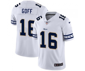 Los Angeles Rams #16 Jared Goff Nike White Team Logo Vapor Limited NFL Jersey