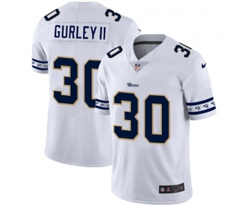 Los Angeles Rams #30 Todd Gurley II Nike White Team Logo Vapor Limited NFL Jersey