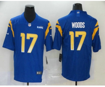 Men's Los Angeles Rams #17 Robert Woods Royal Blue 2020 NEW Vapor Untouchable Stitched NFL Nike Limited Jersey