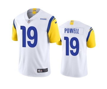 Men's Los Angeles Rams #19 Brandon Powell White Vapor Untouchable Limited Stitched Football Jersey