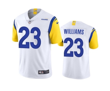 Men's Los Angeles Rams #23 Kyren Williams White Vapor Untouchable Limited Stitched Football Jersey