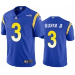 Men's Los Angeles Rams #3 Odell Beckham Jr. 2021 Vapor Untouchable Limited Stitched Football Royal Jersey
