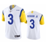 Men's Los Angeles Rams #3 Odell Beckham Jr. 2021 Vapor Untouchable Limited Stitched Football White Jersey