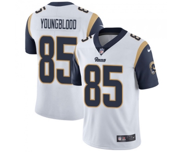 Men's Nike Rams 85 Jack Youngblood White Vapor Untouchable Player Limited Jersey