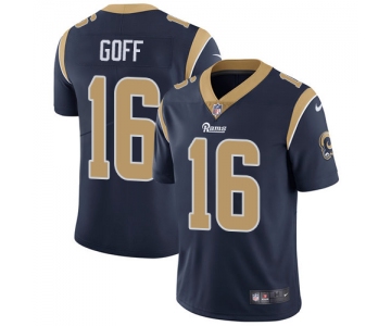 Nike Los Angeles Rams #16 Jared Goff Navy Blue Team Color Men's Stitched NFL Vapor Untouchable Limited Jersey