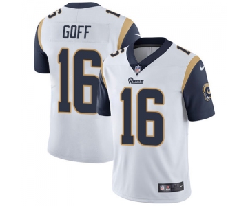 Nike Los Angeles Rams #16 Jared Goff White Men's Stitched NFL Vapor Untouchable Limited Jersey