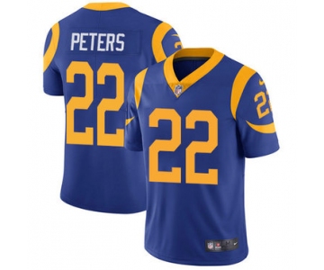 Nike Los Angeles Rams #22 Marcus Peters Royal Blue Alternate Men's Stitched NFL Vapor Untouchable Limited Jersey