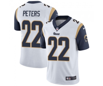 Nike Los Angeles Rams #22 Marcus Peters White Men's Stitched NFL Vapor Untouchable Limited Jersey