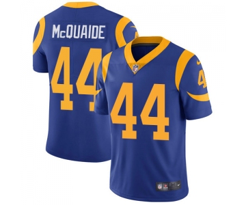 Nike Los Angeles Rams #44 Jacob McQuaide Royal Blue Alternate Men's Stitched NFL Vapor Untouchable Limited Jersey