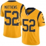 Nike Los Angeles Rams #52 Clay Matthews Gold Color Rush Limited Jersey