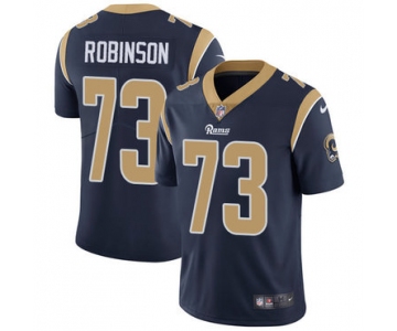 Nike Los Angeles Rams #73 Greg Robinson Navy Blue Team Color Men's Stitched NFL Vapor Untouchable Limited Jersey